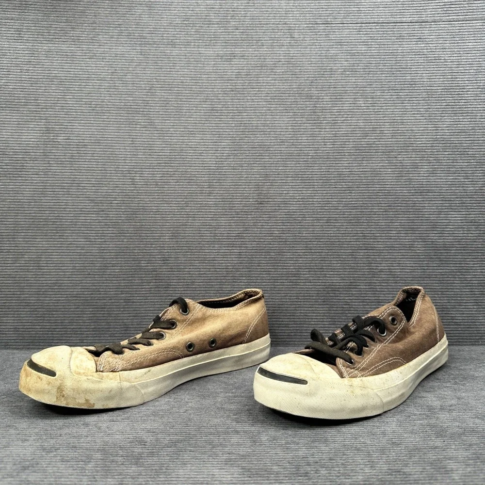 Converse Jack Purcell Low Top Brown Canvas Sneakers Mens 7 Womens 8.5 110853